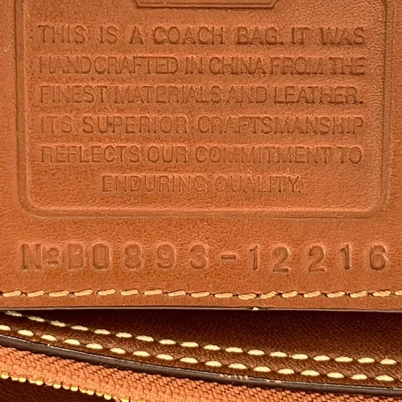Coach Hampton Jean Turnlock Satchel - B0893-12216 - Picture 15 of 15